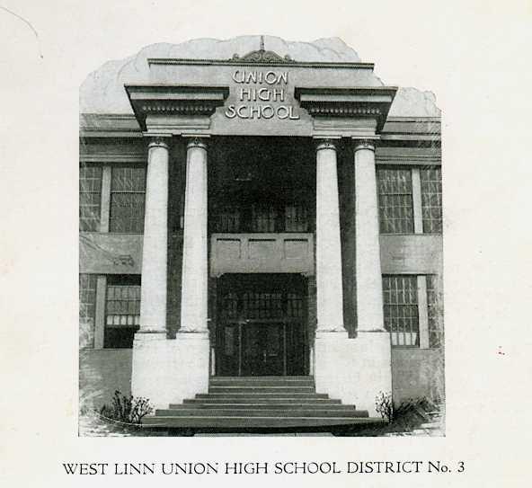 1928 view of entrance of WLHS 